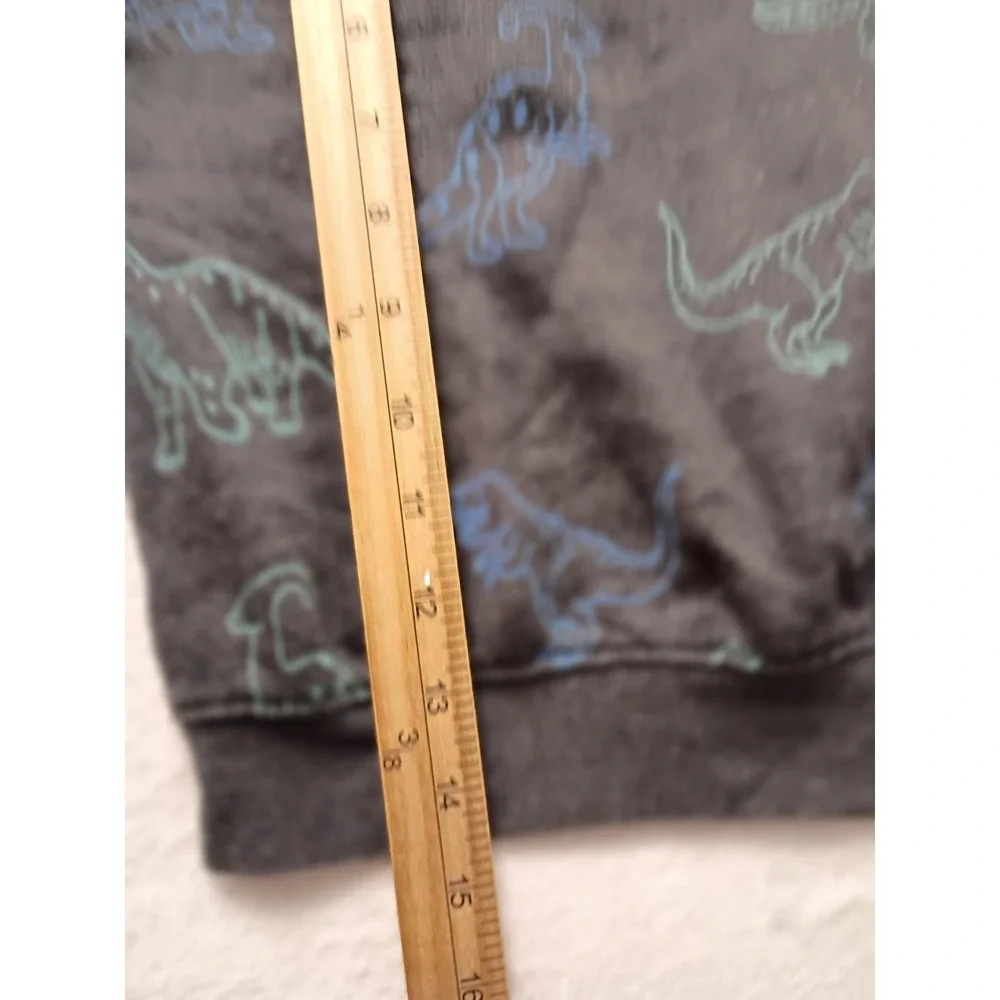 Cat & Jack Toddler Boys 3T Blue Puffer Jacket Dinosaur Sweatshirt Black Pants